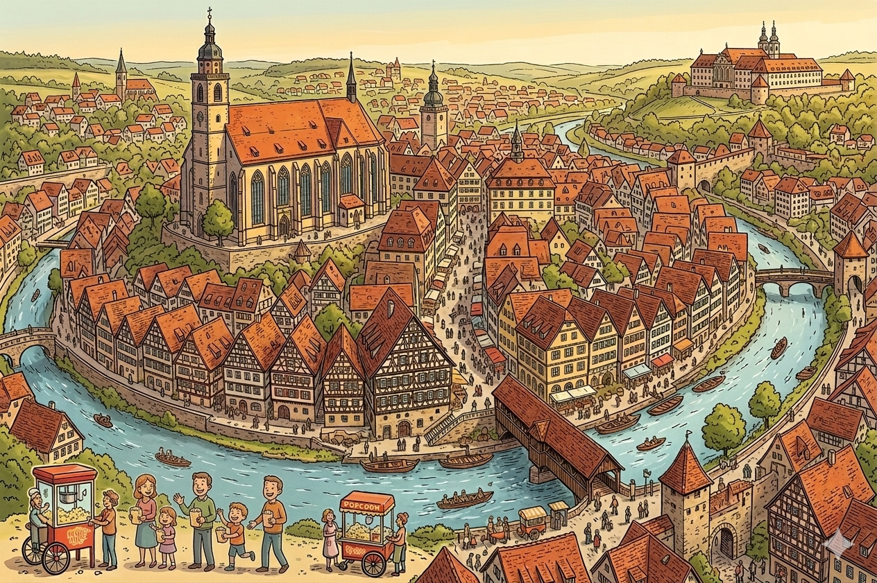 Schwäbisch Hall Illustration